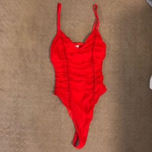 Urban outfitters red bodysuit